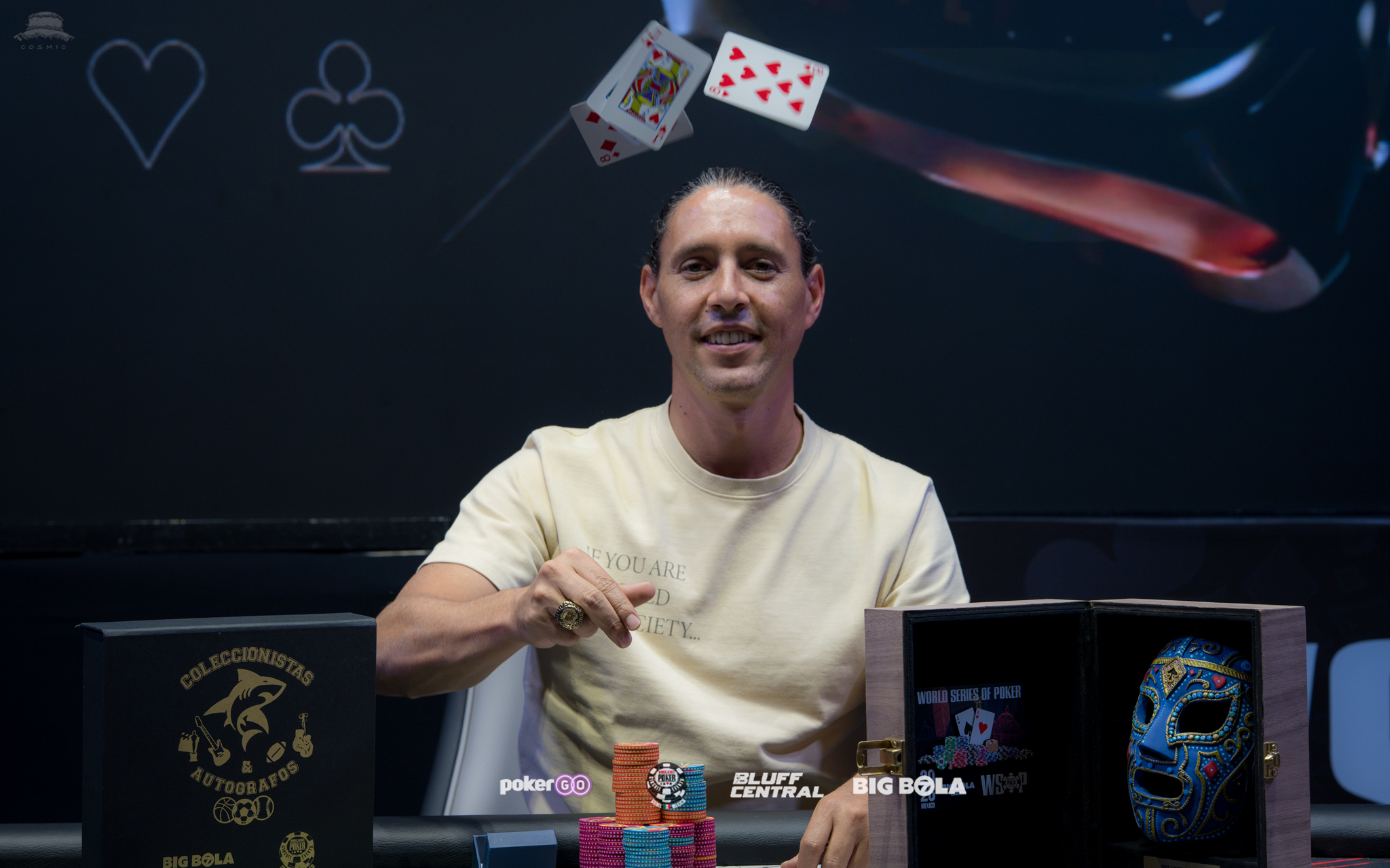 Por la vía de las cuatro cartas, Escalante conquistó su anillo en el WSOP-C México